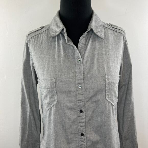 PJK Patterson J. Kincaid Blue Label Denim Fitted Button Down Shirt XS $98 - Picture 2 of 7